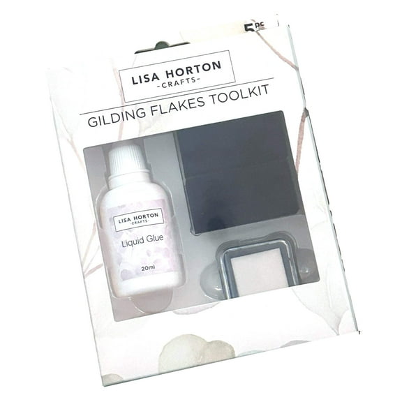 Lisa Horton Crafts Kit-Gilding Flake Glue And Sponge