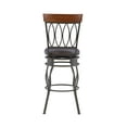thumbnail image 5 of Linon Four Oval Back Bar Stool, Brown, 30 inch Seat Height, 5 of 9