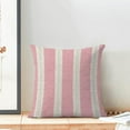 thumbnail image 3 of Hot Pink Summer OutdoorPillow Covers 18 x 18 Inch, Boho Polka Dots Striped Decor Throw Pillows for Couch Bed, Geometric Modern Farmhouse Decorative Pillowcase Linen Cushion Cover Set of 2, 3 of 6