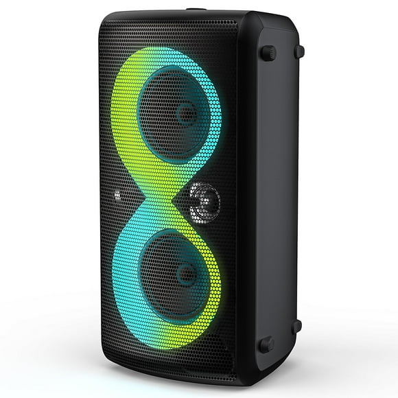 Monster Cycle Plus Haut-Parleur Bluetooth, Haut-Parleur Portable de Fête Haute Puissance 320W avec 7 Effets d'Éclairage, Son Stéréo Fort 108dB, 24H d'Autonomie, Haut-Parleurs avec Caisson de Basses pour Extérieur