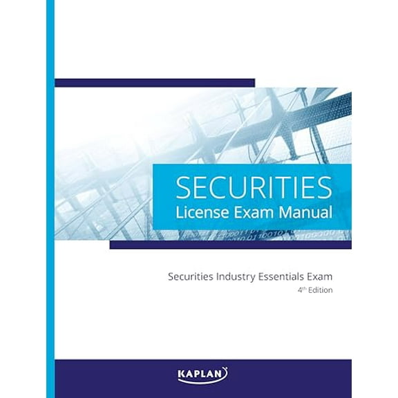 Pre-Owned Kaplan Securities Industry Essentials (SIE) License Exam Manual, 4th Edition, 9781078847728, 107884772X, Paperback,