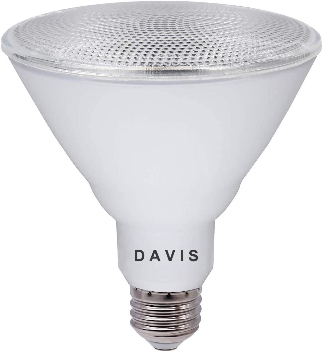 13W=90W 3000K Warm White Outdoor Flood Light Bulbs Wet Location Indoor/Outdoor Spotlight 980LM Dimmable E26 Base DAVIS PAR38 LED Bulb CRI80+ UL Listed（4-Packs） 