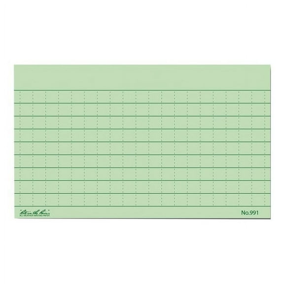 Rite in the Rain® All-Weather Index Cards, 3" x 5", Green, Pack Of 100