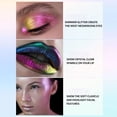 thumbnail image 3 of Liquid Metallic Eyeshadow, Longer-Lasting With No Creasing, High-Impact Multi-Dimensional Finish, One-Swipe Coverage, Holographic Glitter Multichrome Eyeshadows Makeup, 3 of 8