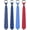 Set-2, variant on 4Pcs/6Pcs 19inch Zipper Tie for Men, Tie Set for Man, Pre-Tied Adjustable Ties, Mens Neckties for Graduation Gifts