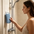 thumbnail image 6 of Silicone Shower Brush, Dual-Sided Body Scrubber with Hanging Loop, Soft Bristle Exfoliating & Massage Tool for Shower and Bathing, Blue, Ccwuwei, 6 of 6