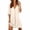 Beige, variant on Asxite Plus Size Womens Pajamas Casual Loose Breathable V Neck Short Sleeve Ice Silk Solid Sleep Dress
