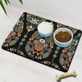 thumbnail image 3 of Paisley Indian Tribal Dog Food Mat with Paisley Design Boho Vintage Floral Pattern, Absorbent Waterproof Non-Slip Pet Feeding Mat, 3 of 7