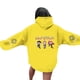 thumbnail image 3 of Pop cazadora para niña Hooded Sweatshirt,Soft Streetwear Pullover,Cute Long Sleeve Hoodie for Fall Winter Unisex （Yellow）, 3 of 4