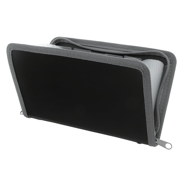Mini carpeta de archivos de acordeón A6 con cremallera, bolsa de almacenamiento de documentos multicapa para recibos, cupones y facturas, organizador de documentos A6