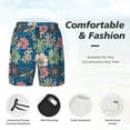 thumbnail image 5 of Xecao Colorful Flowers for Men's Swimming Trunks Swim Trunks Quick Dry Swim Shorts with Mesh Lining Funny Swimwear Bathing Suits, 5 of 9