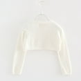 thumbnail image 4 of MEZZALL Girls Jacket Spring Autumn Kids Collar Cardigan Coats Cute Dailywear, White, 12-18 Months, 4 of 4
