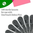 thumbnail image 3 of OneTouch Delica Plus Lancets - 180 Count - 30-Gauge Lancets for Blood Sugar Testing - Virtually Pain-Free - Single-Use for Glucose Monitoring & Diabetes Supplies - 30 Count/Pack (6 Pack), 3 of 8