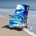 thumbnail image 4 of BANET Beach Towel Pool Swim Towels for Adul Cruise Vacation  Chair Cover Blue Three Dolphin 30x60in, 4 of 8