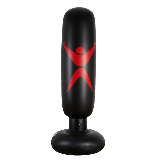 Opolski Inflatable Punching Bag Widen Bottom Base Releases Stress PVC 160cm Training Fitness Vertical Boxing Bag for Workout