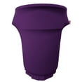 thumbnail image 5 of LA Linen Spandex Cover fitted for 55 Gallon Trash can on wheels, Blue Light, 5 of 7