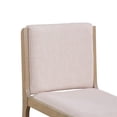 thumbnail image 6 of Christopher Knight Home 3-Piece Mid Century Modern Dining Table with Upholstered Chairs, Light Natural, 6 of 15