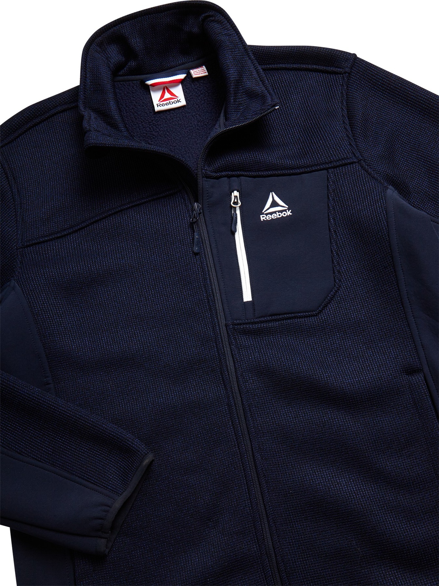 Reebok Men's and Big Men's Textured Fleece Jacket, Sizes S-3XL