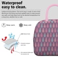 thumbnail image 3 of Lunch Bag Lunch Box for Women Reusable Insulated Lunch Bags,Water-Resistant Pineapple Neon Light Purple Background Cooler Lunch Tote Bag, Large Capacity for Work Travel Picnic, 3 of 6