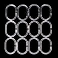 thumbnail image 1 of 24 Packs Shower Curtain Rings Plastic Curtain Rings Hook Hanger Bath Drape Loop Clip Glide Bathroom Shower Window Rod, 1 of 4