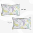 thumbnail image 4 of YFYANG Super Soft Rectangular Plush Cushion Cover (Without Pillow Insert), Gorgeous Lilac Comfort and Non-Pilling Hidden Zip Bedroom Sofa Pillowcases, 16"x24", 4 of 9