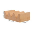 thumbnail image 2 of Raindrops Wood Sushi Dish Sushi Rack Holder Restaurant Serving Tray Kitchen Accessory (3-grid), 2 of 8