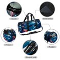 thumbnail image 2 of Dolphin Gym Bags, Shoe Bag, Sports Bag, Dance Bag - All-in-One Weekender Bag (17.7 inches) with Interior Zipper Pocket and Large Capacity, 2 of 6