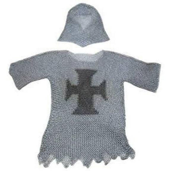 Thor- Templar Chainmail Butted Shirt with Hood One Size