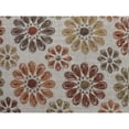 thumbnail image 4 of Contemporary Style Floral Designed Set of 2 Throw Pillows- Orange, 4 of 5