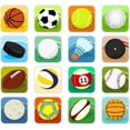 thumbnail image 2 of Set Ball Icons Sport Wall Decal by Wallmonkeys Peel and Stick Graphic (18 in W x 17 in H) WM174430, 2 of 4