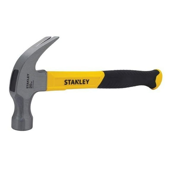 Stanley Tools 20 oz 13.25 in. Fiberglass Rip Claw Hammer, Heat Treated Steel