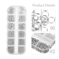 thumbnail image 4 of 1200Pcs Iron Jump Rings Bracelet Connecting Rings Multipurpose Jump Rings Supplies, 4 of 5