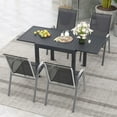 thumbnail image 2 of Topbuy Extendable Outdoor Dining Table 31.5 -63 Inches Patio Dining Table w/ All-weather Aluminum Frame Large Rectangular Table, 2 of 8