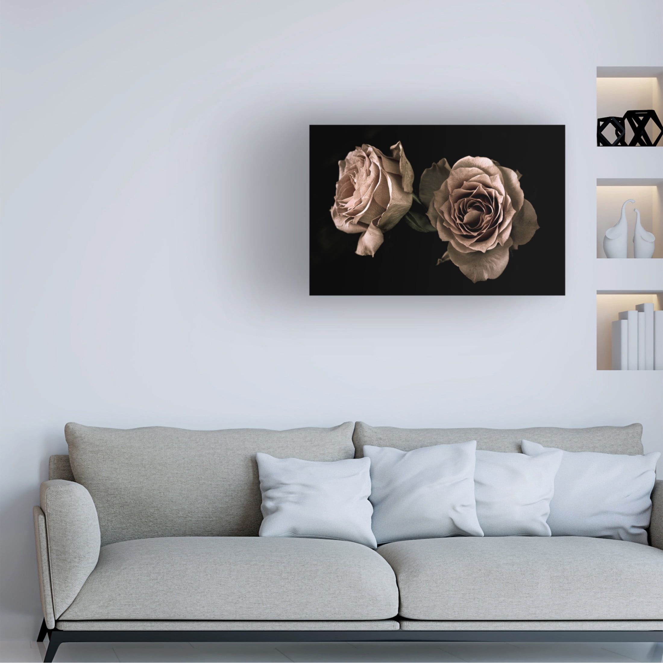 Trademark Fine Art Angel Julie Roses Canvas Wall Art