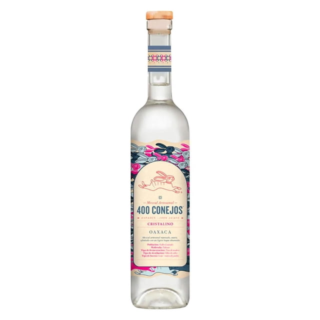 Pack de 4 Mezcal 400 Conejos Cristalino 700 ml