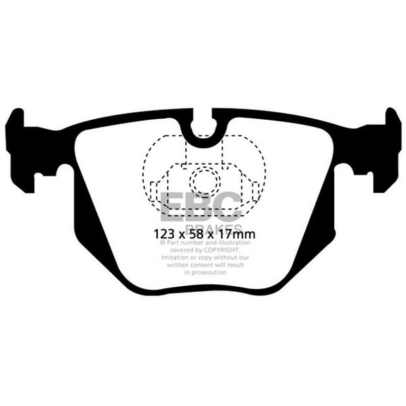 UD683/ EBC OE Brake Pads Fits select: 2004-2011 BMW X3, 2001-2006 BMW 330