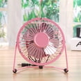 thumbnail image 1 of Mini USB Fan Desk Fan with 4 Metal Blades, Black, 1 of 8