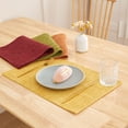 thumbnail image 4 of Linen Placemats 12x18 Inch Place Mats Natural Rustic Tablemats For Fall Thanksgiving-Golden-Set Of 4, 4 of 7