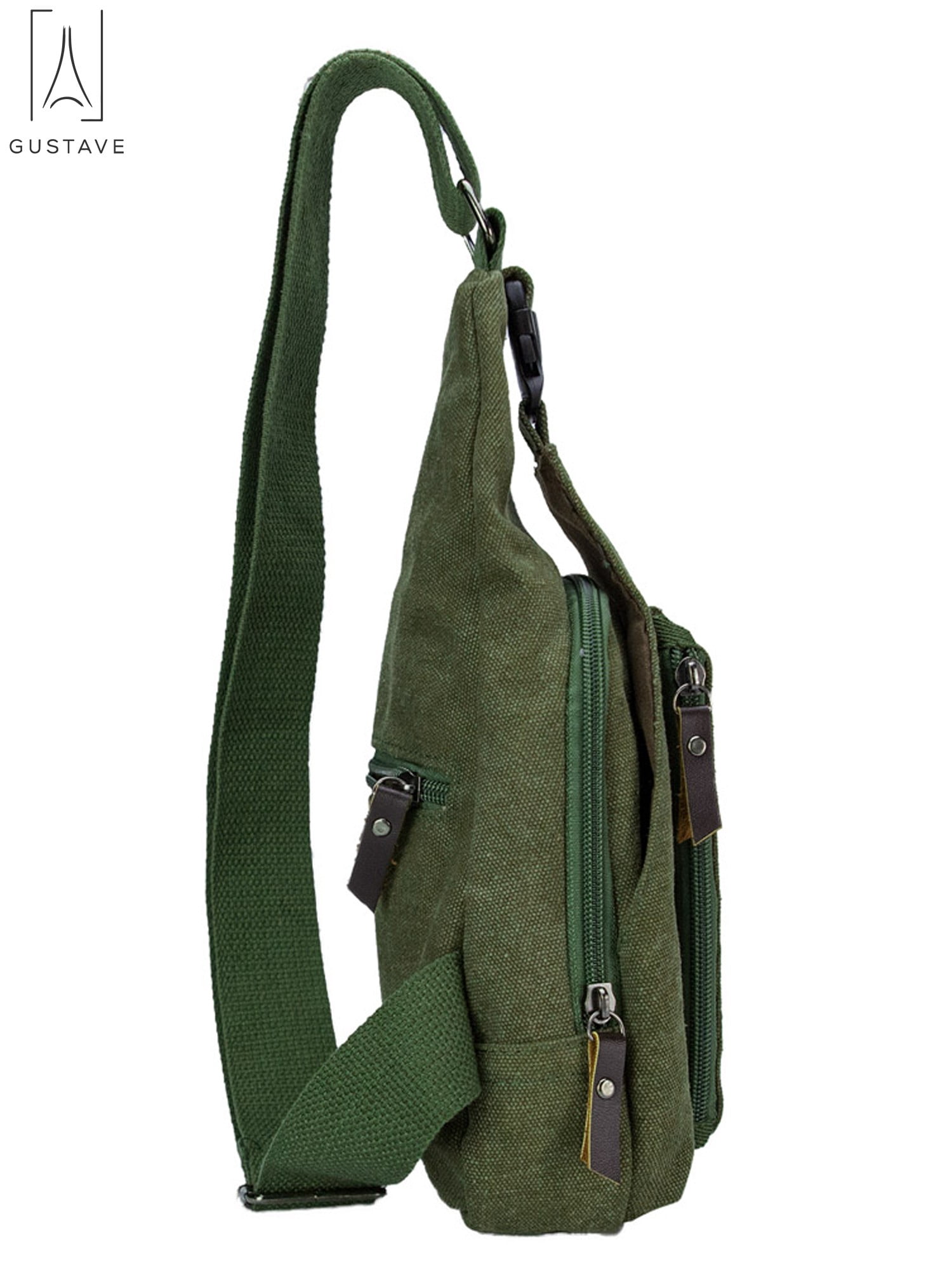 Gustave Canvas Sling Bag for Men & Women Anti-Theft Chest Shoulder