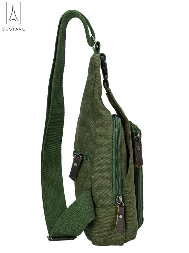 Gustave Canvas Sling Bag for Men & Women Anti-Theft Chest Shoulder