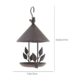 thumbnail image 3 of Rewenti Handcrafted Circular Hanging Metal Feeder Feed Water for Garden Backyard Outdoor Decor, 3 of 7