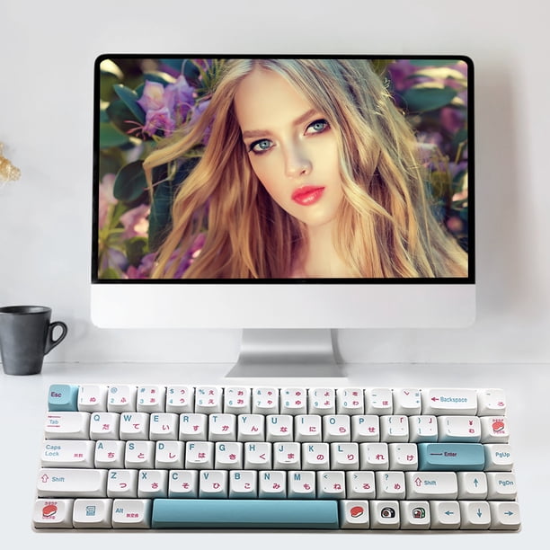 Kuymtek 127 teclas de teclado mecánico para interruptores MX (versión japonesa Sushi)