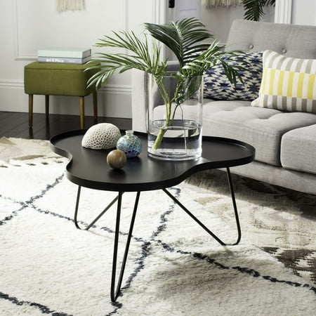 Safavieh Lenna Mid-Century Solid Coffee Table Black