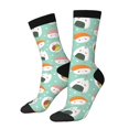 thumbnail image 1 of Balery Kawaii Sushi Calcetas Largas con Estampado para Hombre y Mujer – Suaves y Transpirables, Talla Única (US 5-11), 1 of 6