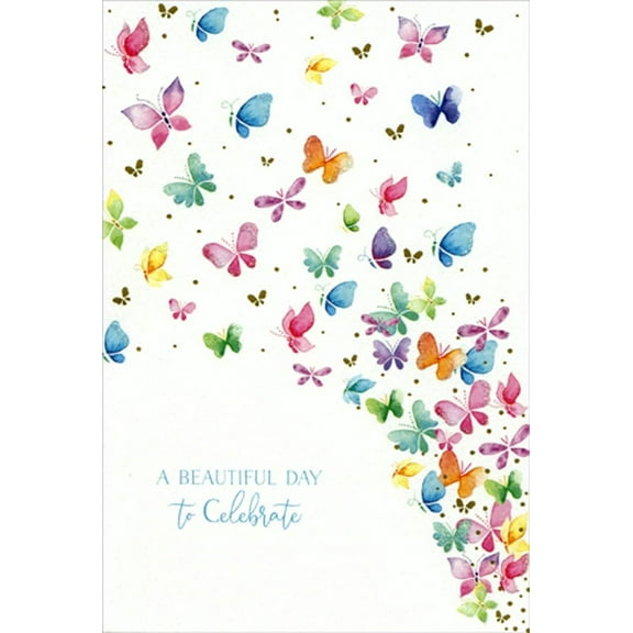 Pictura Beautiful Day Butterflies Happy Buddha Feminine Birthday Card for Her / Woman