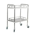 thumbnail image 3 of Elodie Lab Utility Cart 2 Layer 360 degree Silent Wheels Mobile Utility Cart, Lab Serving XS, 3 of 8