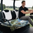 thumbnail image 5 of chaqlin Golf Cart Seat Covers Easy to Install with Front Pockets, Compatible with Sports Outdoors Golfcart Seat Cover(Pike Fish Art Design), 5 of 8