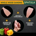 thumbnail image 3 of HEFILD Wooden Spatulas 2-Pack for Cooking, Nonstick, Long Handle Utensils, 3 of 5