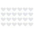 thumbnail image 1 of Uxcell 24Pack Parches de Corazón para Planchar, Parches Bordados de Corazón de 25mm en Blanco, 1 of 7