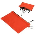 thumbnail image 4 of Pochette Multifonction, Sac à Outils à Fermeture Éclair Grande Capacité Imperméable avec Mousqueton pour Travail Orange, 4 of 8